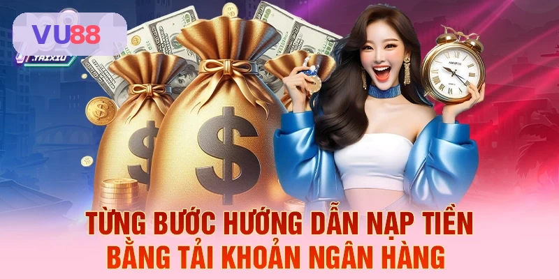 Hướng dẫn từng bước nạp tiền bằng tài khoản ngân hàng tại VU88